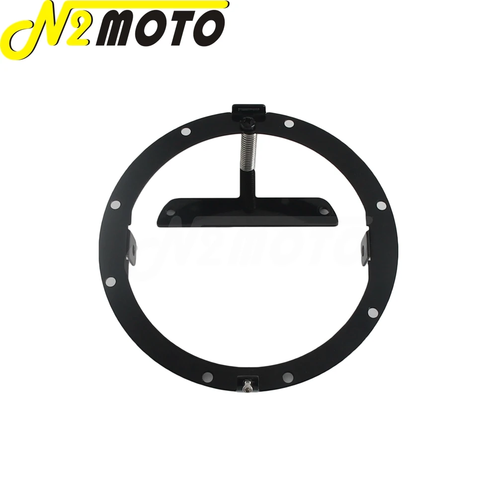 7 inch Headlamps Round Bracket Kit For Baja Designs LP6 For Harley Touring Tri Glide CVO Street Glide FLHXSE FLHXS 1999-Later view 3