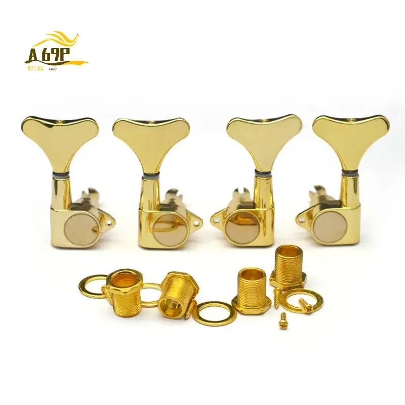 

A69P-1 Set Electric Bass Guitar Sealed Tuning Pegs Tuners Machine Heads Tuning Keys/Buttons Guitar Parts 2 Left+2 Right