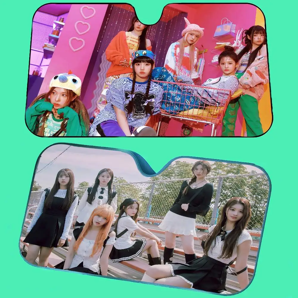 

K-POP Group N-NMIXX Car SunShade Car Sunshade Window Sunshade Sunblock Front Windshield Hood Interior Front Baffle