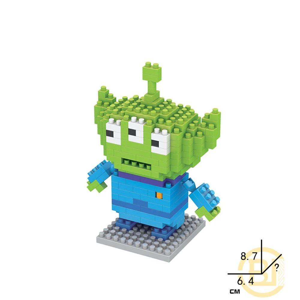 building block toy, mini desktop ornament, room decoration, anime cartoon, kawaii, holiday gift, birthday gift, view 5