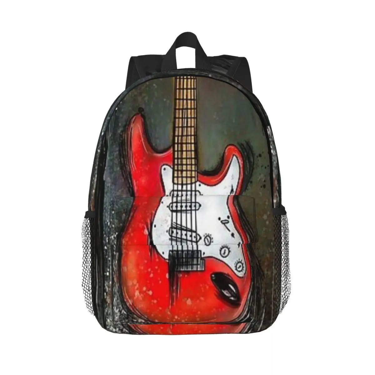 E-Gitarre neue modische Muster Schult asche drucken leichten Rucksack 15 Zoll