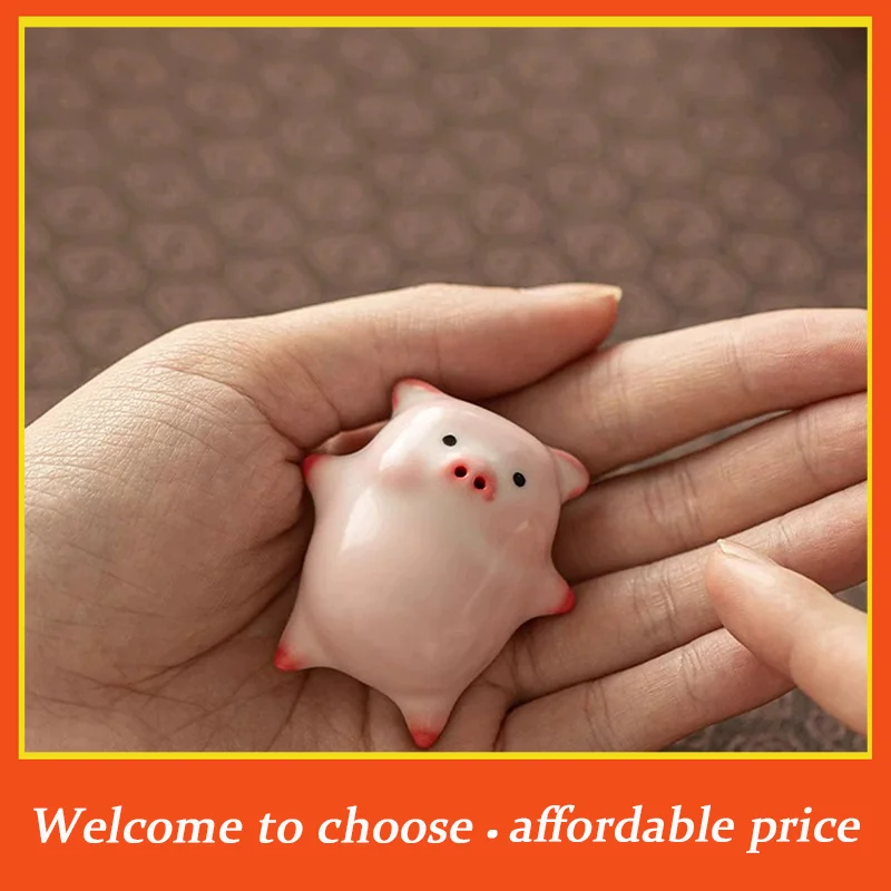 。1pc Little Pig Spit Bubbles Water Mug Funny Gift Bubbling Tea Pet Piggy Cartoon Ceramic Tea Cup Home Decoration Tea Accessories