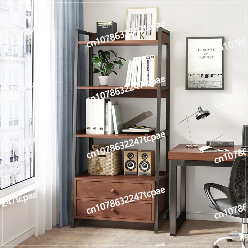 Multi layer storage rack, floor to floor household storage, simple bookshelf, storage cabinet, layered shelf