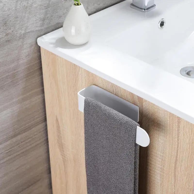Hand Towel Rail U Shaped Acrylic Towel Bar Holder No Drilling Hand Towel Ring Holder For Rvs Toilets Laundry Rooms Bathrooms