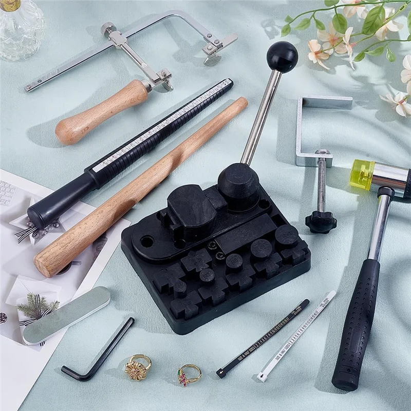 AB35-Ring Bender Tool For Spoon Rings Spoon Ring Maker For Jewelry Making Ring Machine