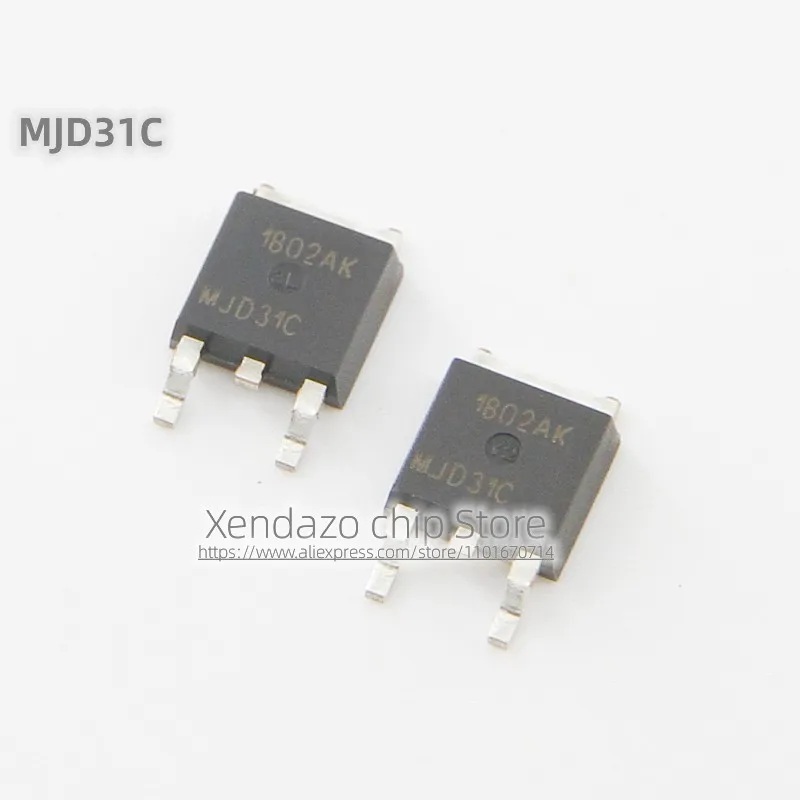 10pcs/lot MJD31C MJD31 TO-252-2 package Original genuine 100V 3A NPN power transistor