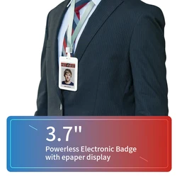 E-ink digital badge Electronic badge Powerless Electronic ID card with epaper display