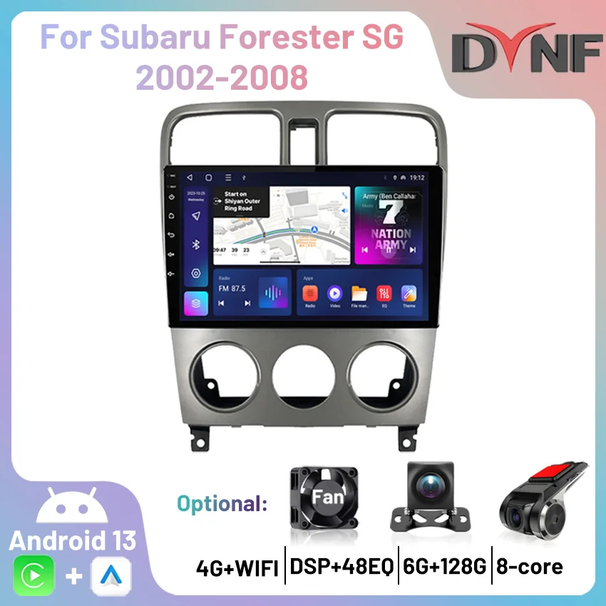 

2Din Car Bluetooth Radio For Subaru Forester SG 2002-2008 Carplay Android Auto Multimedia Player GPS Navigation Stereo Autoradio