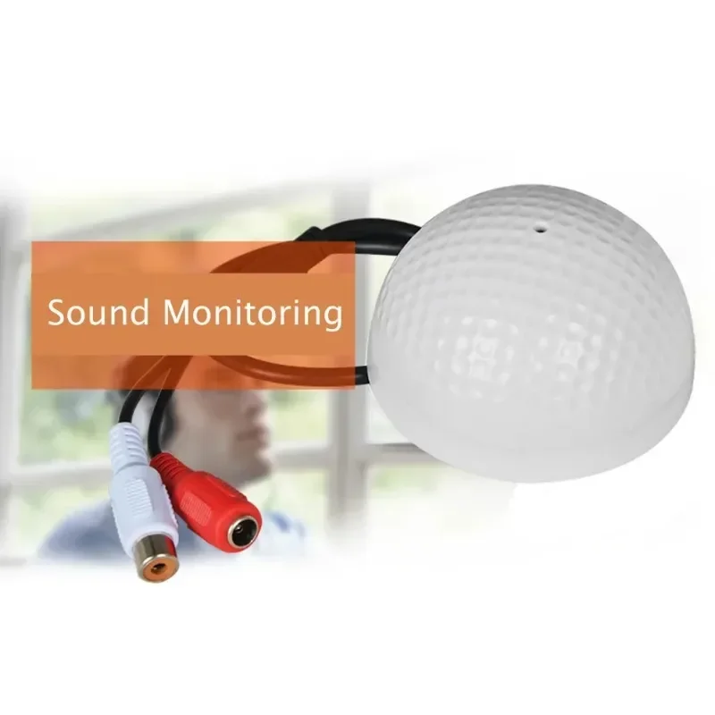 Mini CCTV Mikrofon Sicherheit Überwachung Audio Monitor Mic Sound Pick Up Für AHD DVR IP Kamera Gebaut in Vorverstärker Wired Voice