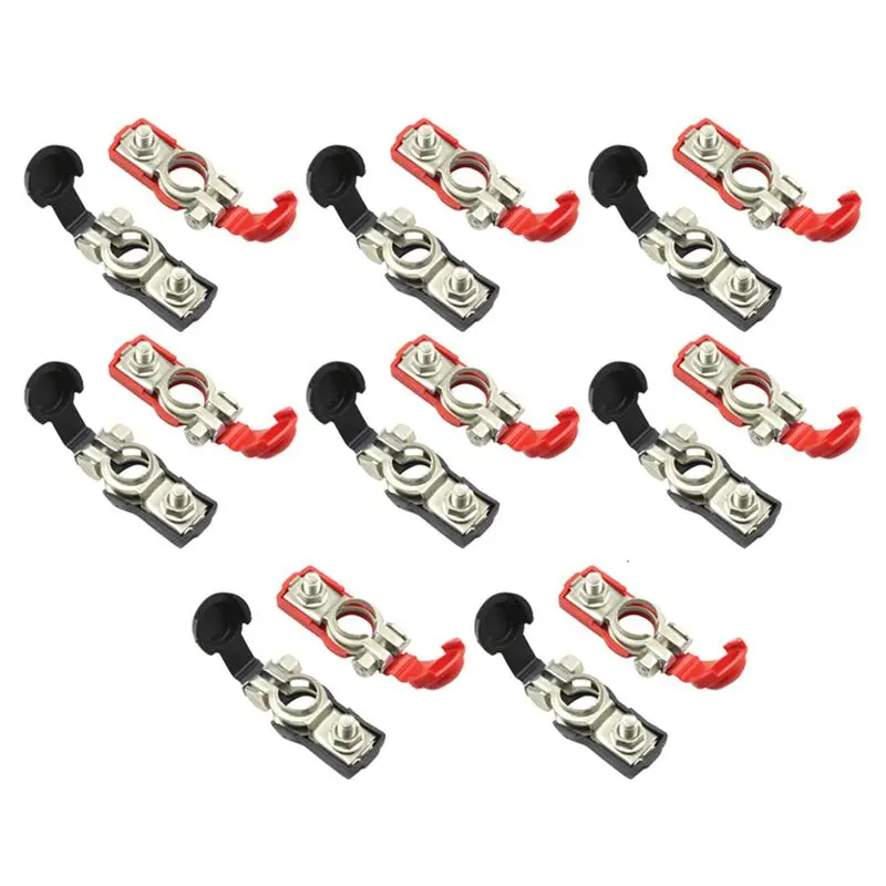 Excellent-8 Pair Battery Terminal Heavy Duty Car Vehicle Quick Connector Cable Clamp Clip