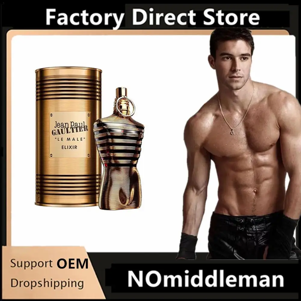 125ml Leather Notes Men's Eau De Parfum Woody Nutty Warm Spicy Chocolate Scent Male's Fragrance Spray For Man