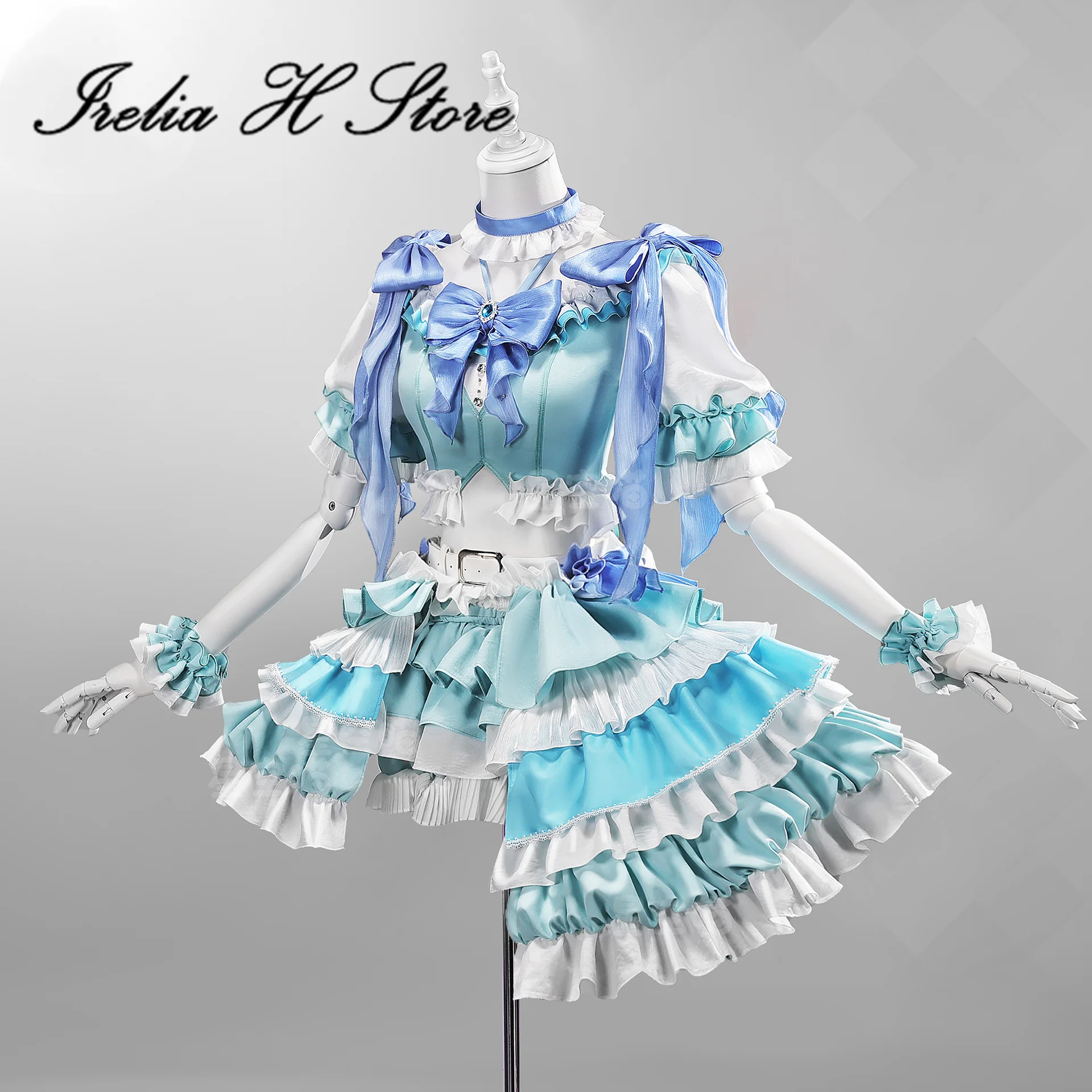 

Irelia H Puella Magi Madoka Magica Miki Sayaka Косплей Костюм Женщины Идол Платья Аниме Хэллоуин Лолита платье