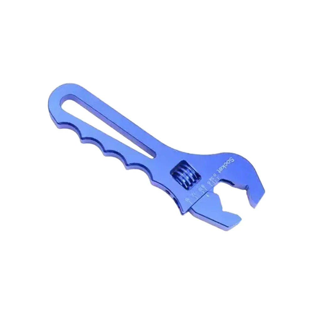 Adjustable Automotive Hose Connector Wrench Aluminum Alloy for AN3 to AN16 Sizes Non-Slip Handle for Reliable Application
