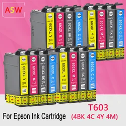 Cartucho de tinta para impresora Epson 603xl, recambio para impresora Epson XP2100, XP2105, XP3100, WF-2830, XP4100, XP4105, WF-2835, T603, E603, 603 XL