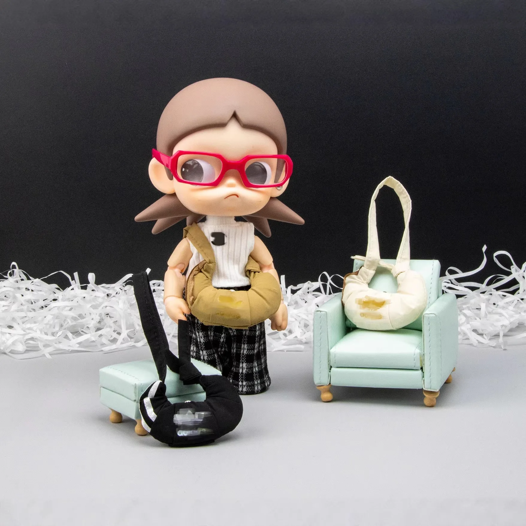 

6 points/8 points/12 points, doll Zsiga Gazi sister handmade bag oblique span shoulder doll accessories bjd baby bag