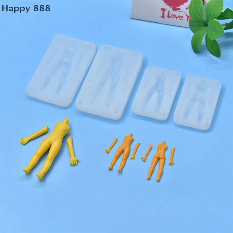 قالب سيليكون لجذع الدمية للرجال من طين البوليمر - مثالي لنحت الأعمال اليدوية في الفوندان والراتنج والطين #2