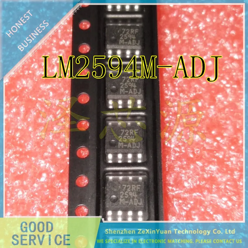 SOP-8 تبديل رقاقة منظم ، LM2594M ، LM2594M-3.3 ، LM2594M5.0 ، LM2594M-12 ، LM2594M-ADJ ، 2594M-ADJ ، SOP-8 ، 10 قطعة لكل مجموعة