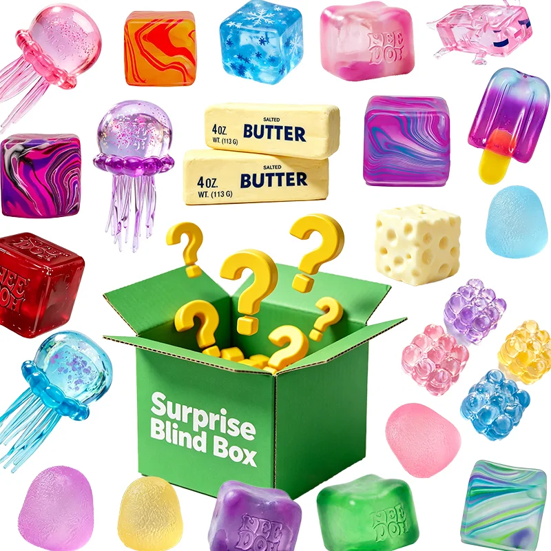 

Soft Touch Squeeze Sensory Cube Surprise Blind Box Daily Relax Decompression Gift