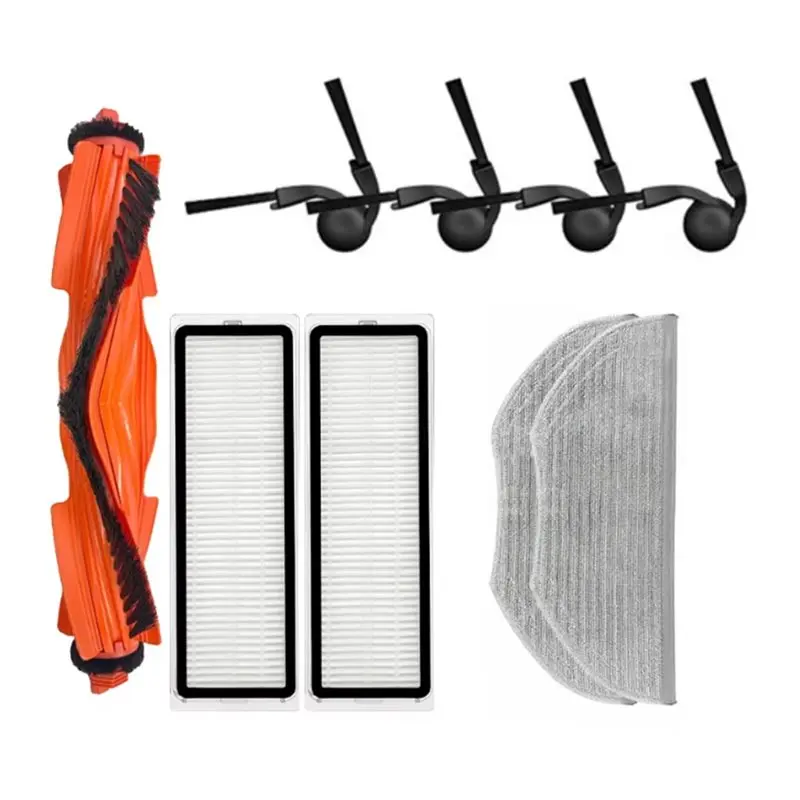 

Запасные части A55X-9PCS: основная и боковые щетки, HEPA-фильтры, салфетки для швабры для робота-пылесоса Xiaomi S40/OV81