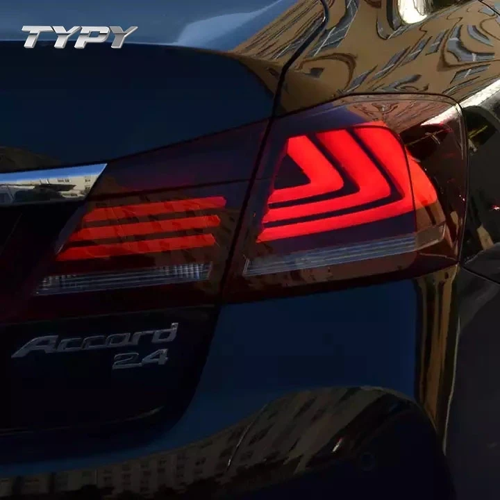 Luces traseras LED modificadas de 9. a generación, conjunto de lámpara trasera 2014-2016, luz trasera indicadora secuencial para Honda Accord 9.5th