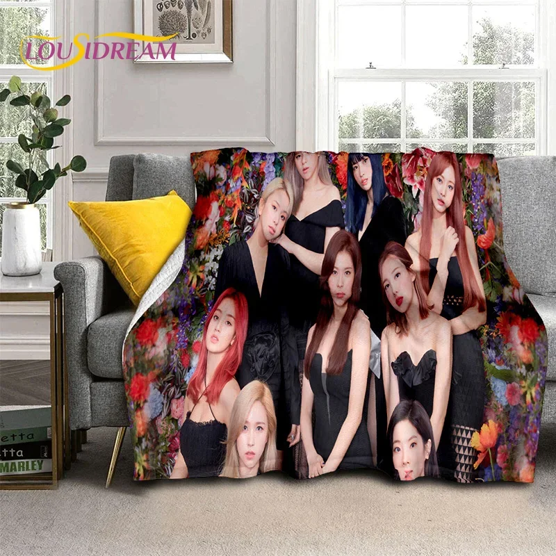 ثلاثية الأبعاد مرتين KPOP الكورية فتاة مجموعة مومو سانا بطانية ناعمة ، الفانيلا بطانية رمي بطانية لغرفة المعيشة غرفة نوم أريكة تتحول لسرير نزهة طفل #4