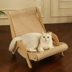 Cat Lounge Chair Cat Hammock Bed Resting Pet Cot Cats Raised Bed Cats Scratcher for Puppy Small Dogs Indoor Cats Rabbits Bunny