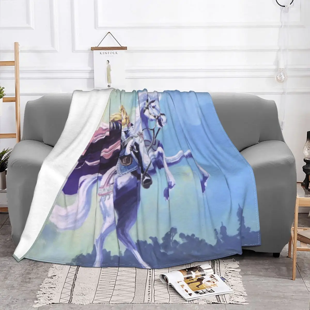 The Rose Of Versailles Blanket Fleece Flannel Summer Cute Super Warm Thin Handsome Prince Throw Blankets For Car Rug Piece