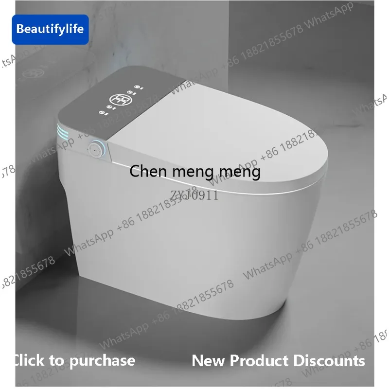 

Умный унитаз M183 с сифонным смывом, встроенным пенным затвором, закрытым сиденьем, функцией смыва, подсветкой и автоматическим управлением.