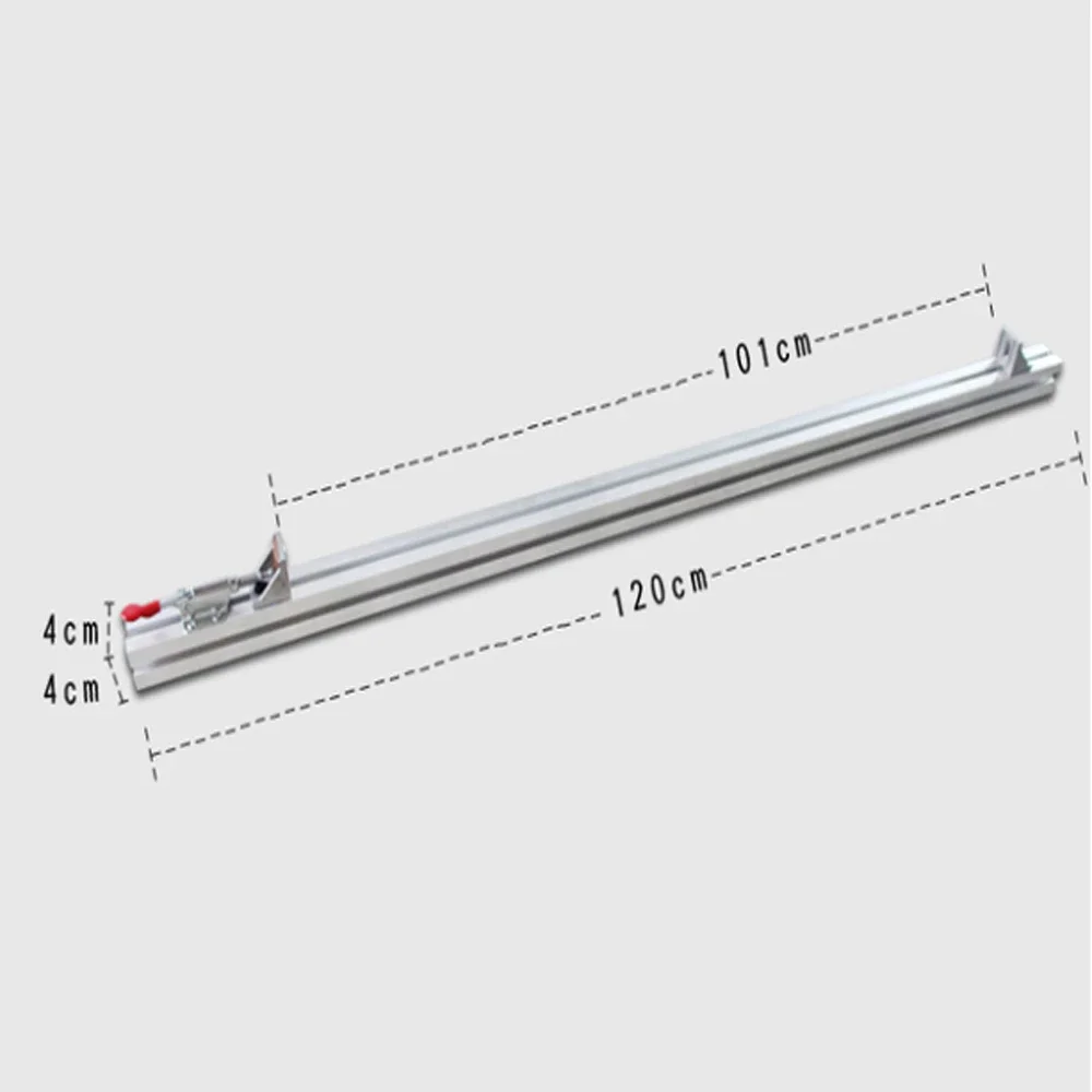 Nieuwe Elektrische Cirkelzaag Geleiderail Systeem 60/100/120 Cm Klem Rand Rechte Cut Gids Bevestigingsclip armatuur Houtbewerking Gereedschap