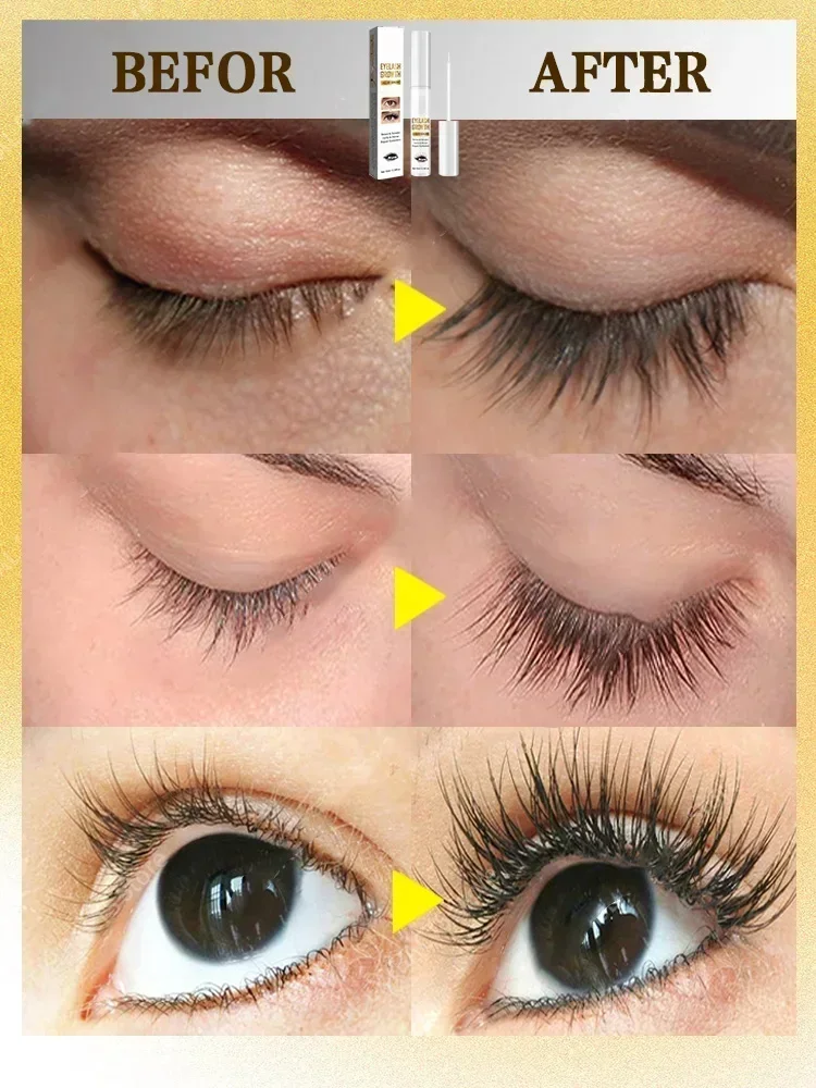 3o soro de crescimento de cílios 7 dias natural intensificador de cílios mais cheio mais grosso produtos de tratamento de cílios maquiagem de cuidados com os olhos