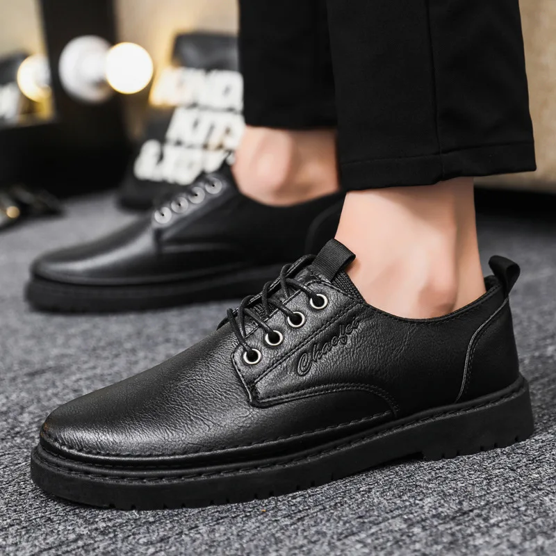 Men Leather Casual Shoes Men 2023 Summer Brand Comfortable Flat Shoes for Men Trendy Sneaker Men Oxfords Shoes