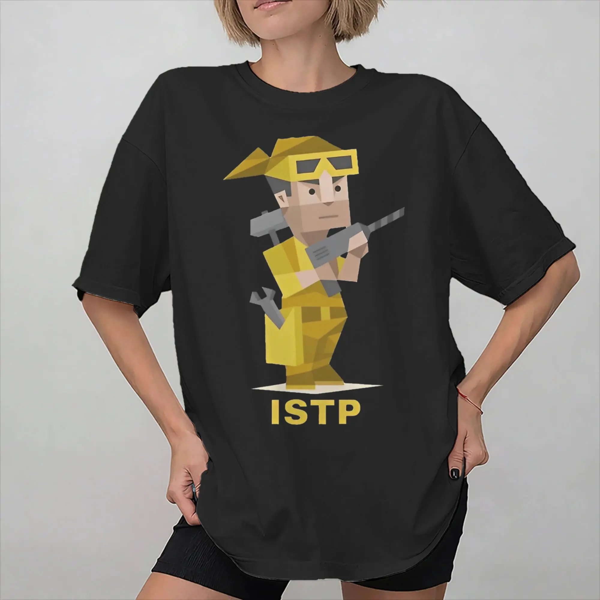 Printed ISTP mbti myers-briggs peronality T Shirt For Unisex MBTI 16 Personalities  100% Cotton T-shirts Short Sleeve Clothes