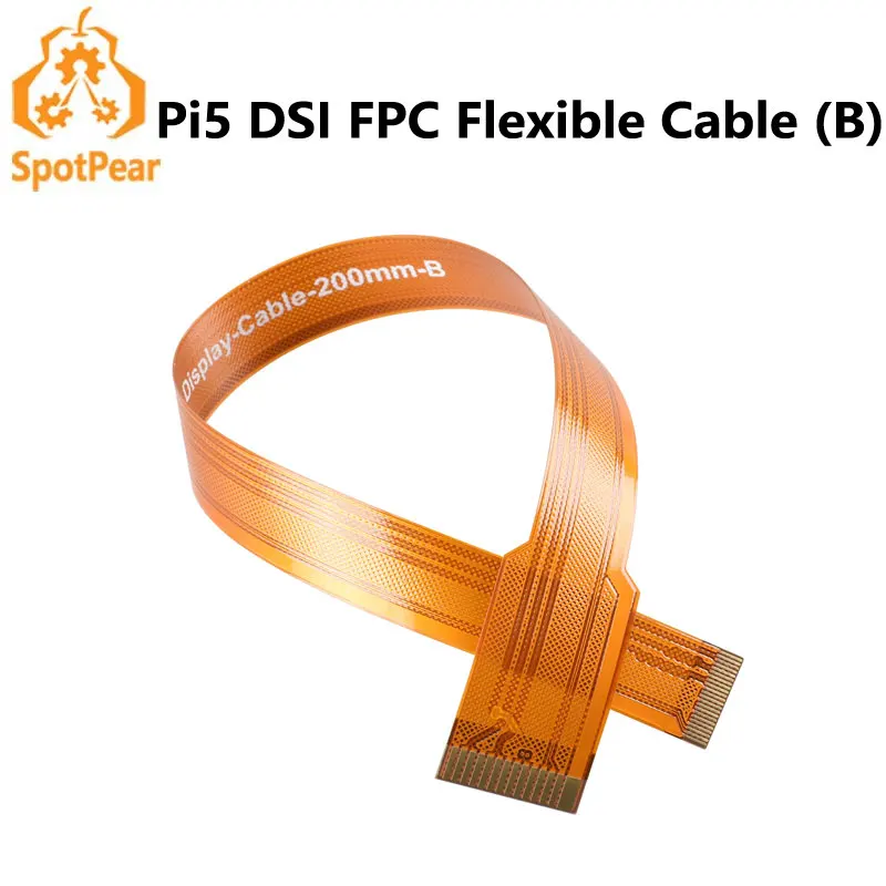 Raspberry Pi5 DSI FPC Flexible Cable 22Pin To 15Pin Options 200 / 300 / 500mm for PI 5