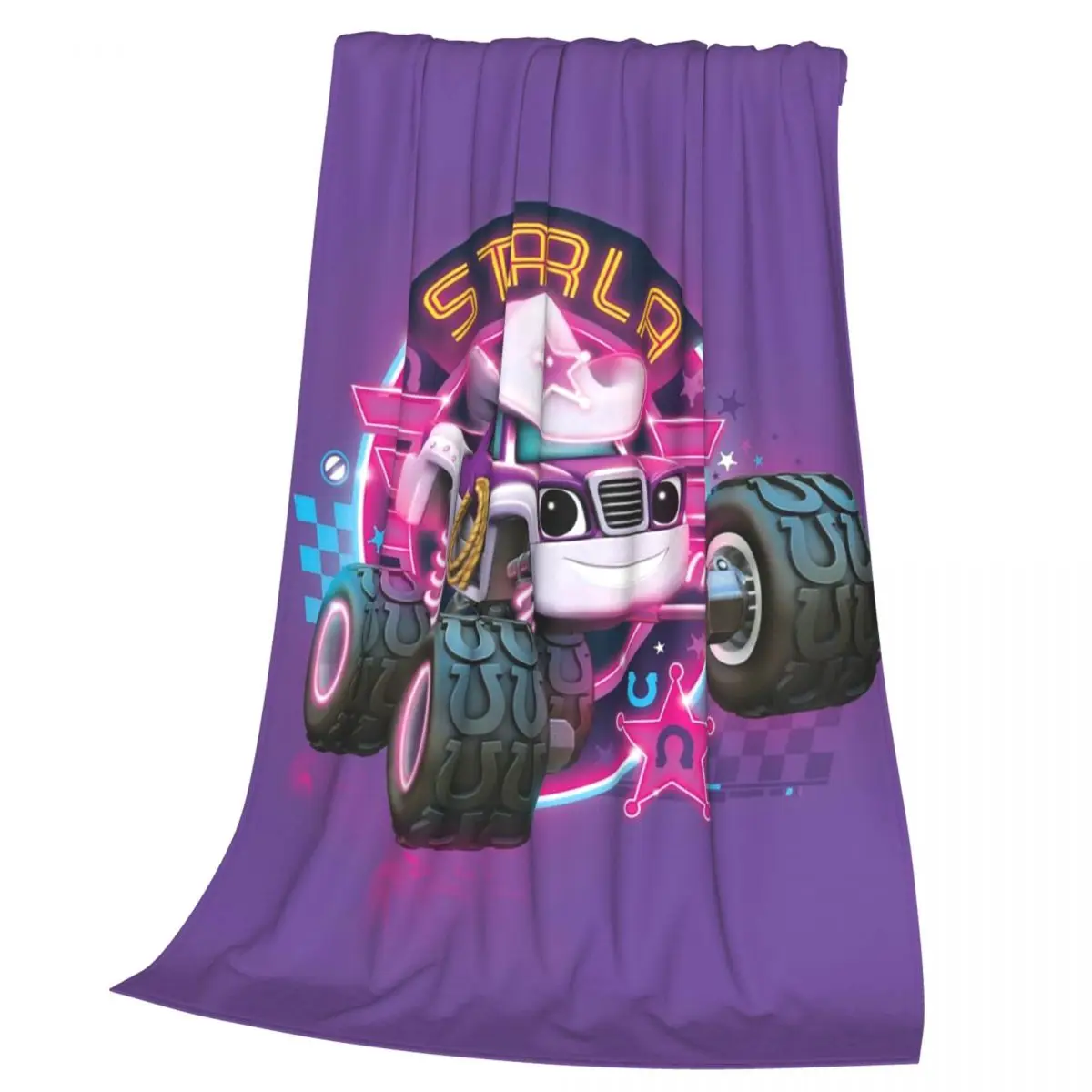 Blaze And The Monster Machines Crew Blanket Soft Warm Flannel Throw Blanket Cover for Bed Living room Picnic Travel Home Sofa