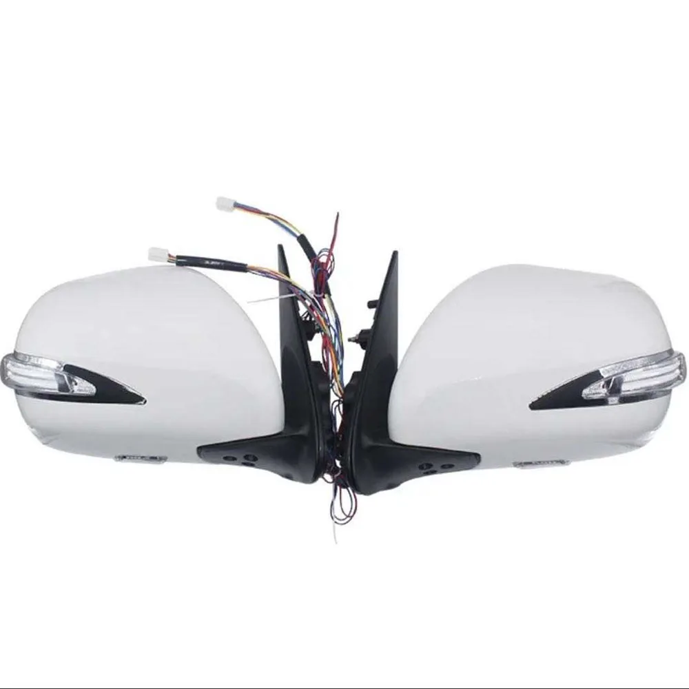 For Toyota Hiace 200 2005-2015 rearview mirror with LED light