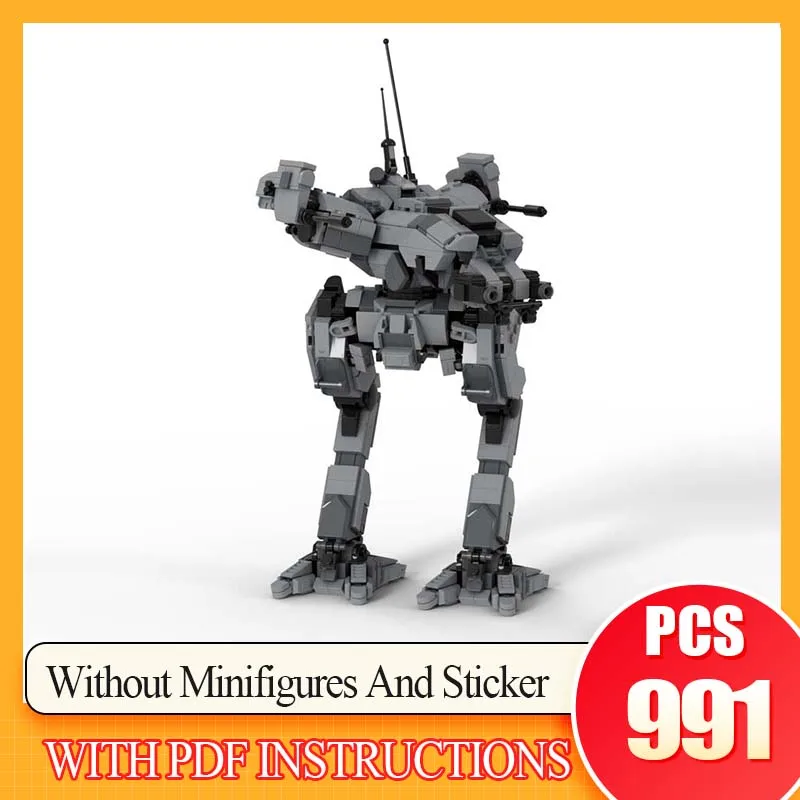993PCS Mecha Robot Series BattleTeched Locust BattleMech Building Blocks Assembly for Family and Friends Holiday Gifts