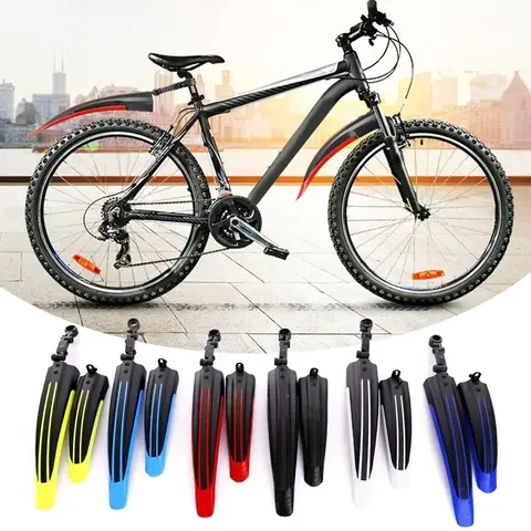 1 Set Bicycle Mudguard Durable Bicycle Fender Adjustable Bike Fender Splash Water Dirt Protection Mountain Bike Front Rear Fend