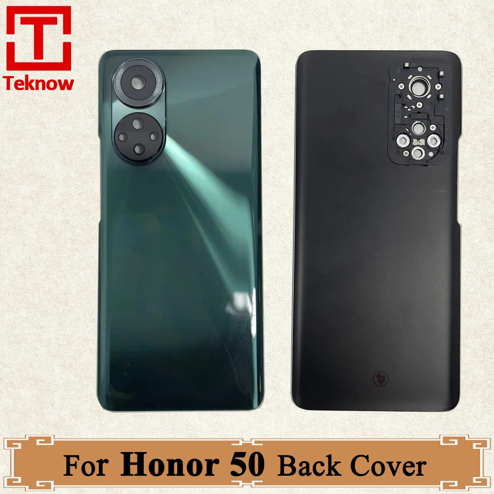 

6.57" Original Back Battery Cover For Huawei Honor 50 Back Cover NTH-AN00 NTH-NX9 Housing Door Rear Case For Honor 50 Replace