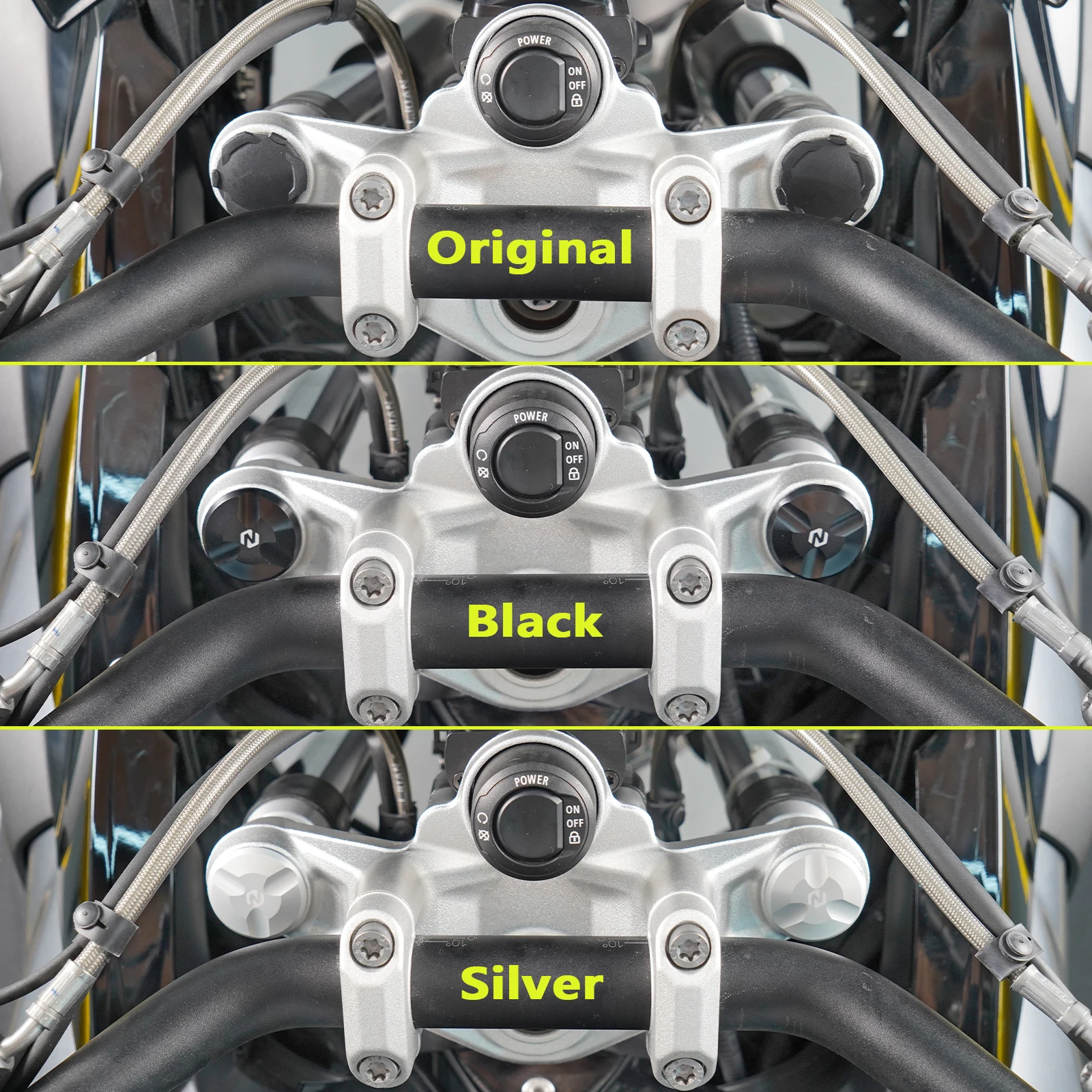 2x Fork Top Tube Cap Covers for BMW R1200GS R1250GS Adventure R 1200 GS R 1250 GS R1200 R1250 GSA R1200GSA R1250GSA R1200R