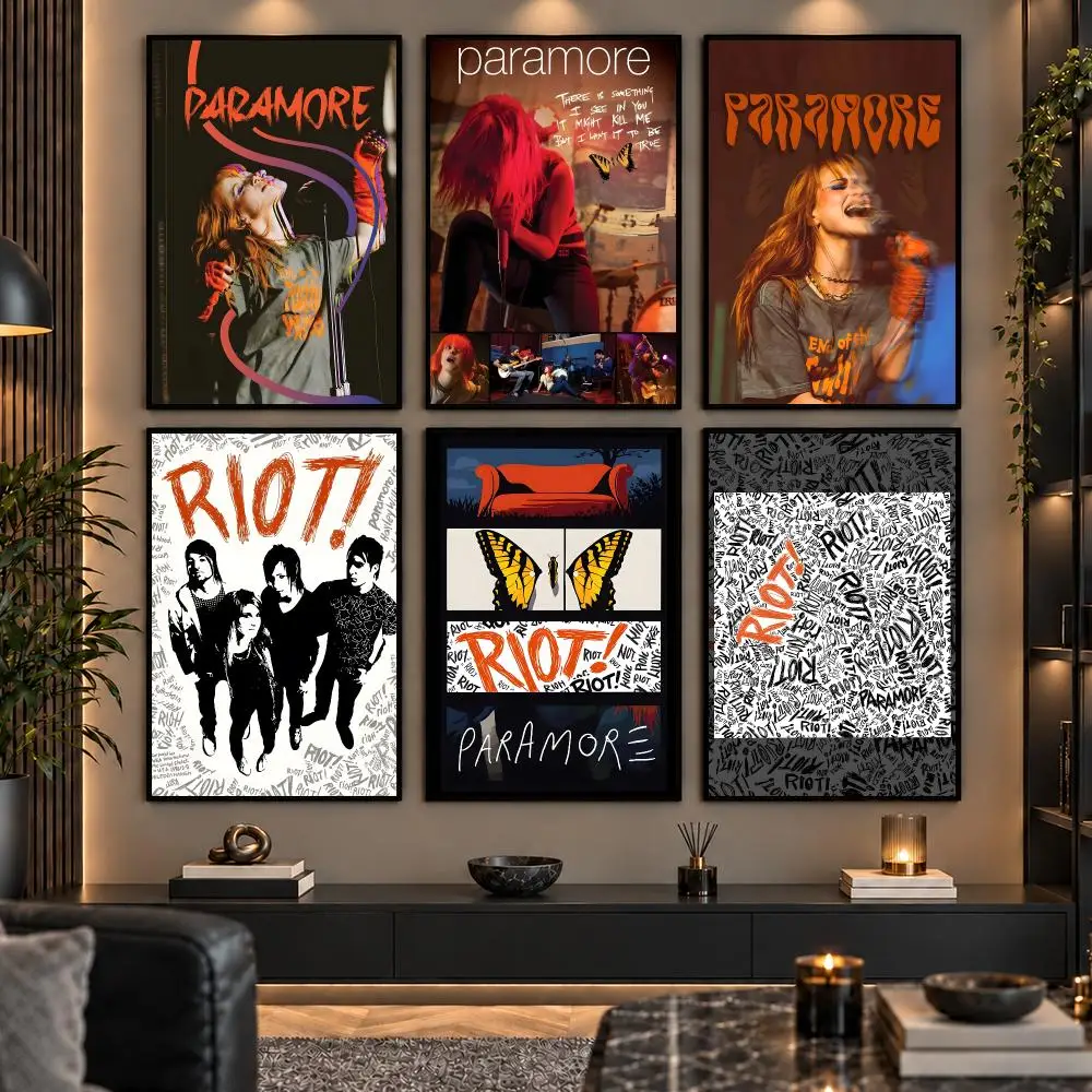 Rock Band P-Paramore Painting Calligraphy Canvas Wall Art Prints for Living Room Bedroom Home Decor Gift