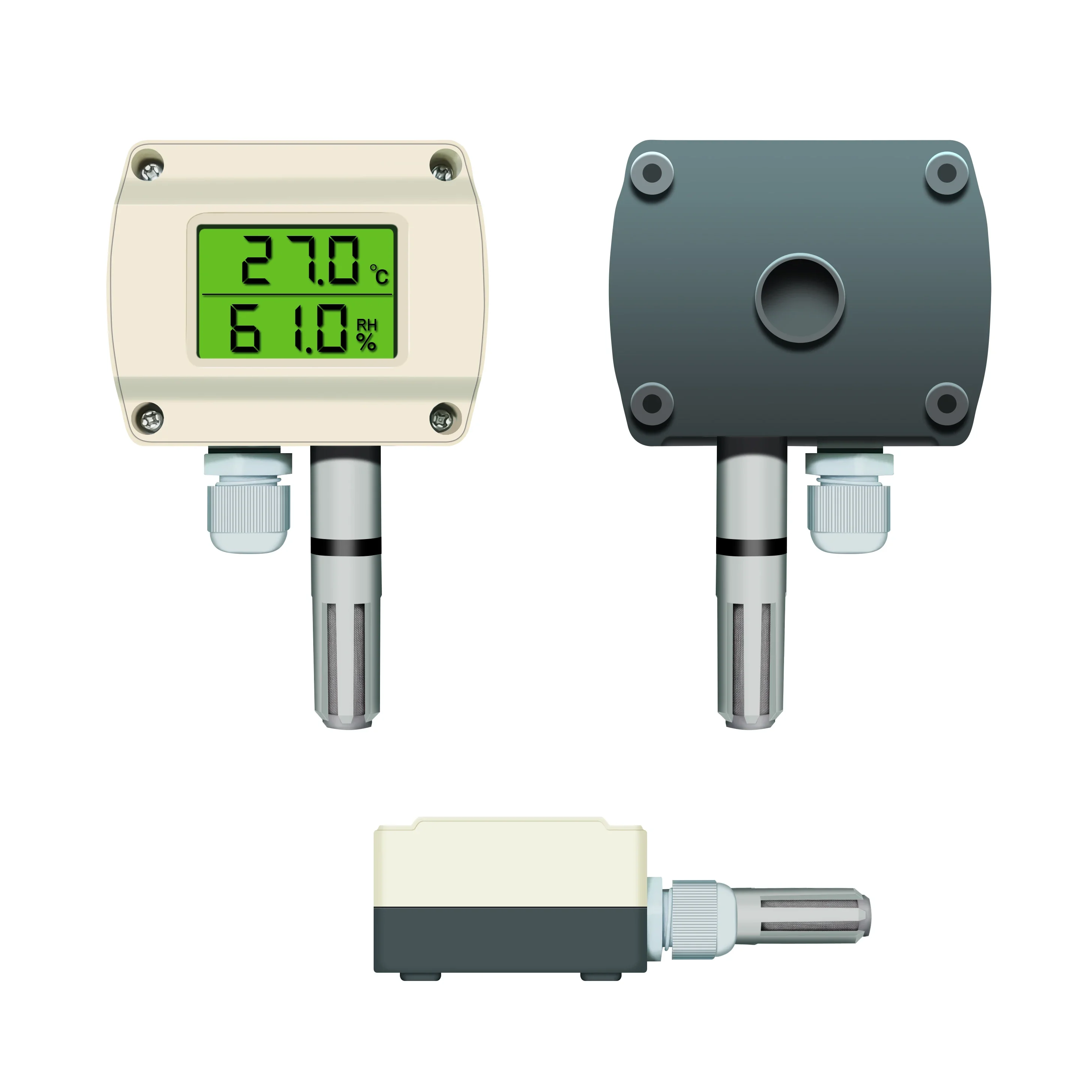 Wall Mount Quick Response LCD Temperature and Humidity Transmitter Sensor HVAC Indoor and Outdoor Industrial OEM ODM