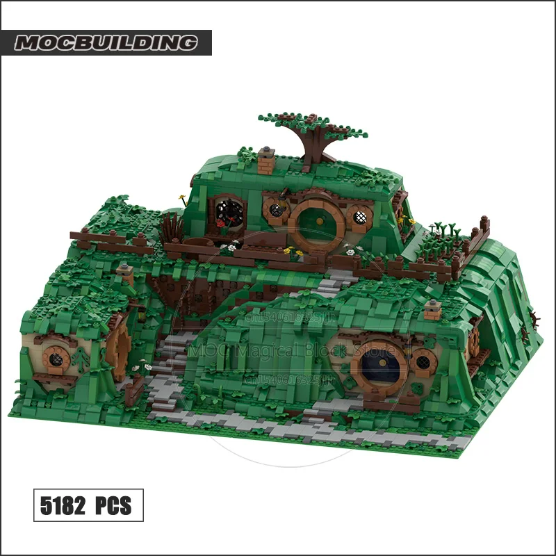 UCS Hobbiton Moc Building Blocks Unexpected Gathering And Display Stand Technology Bricks DIY Assembly Collection Toys Xmas Gift