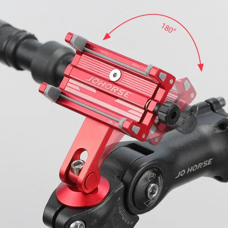 

New Aluminum Alloy Bike Phone Holder Adjustable Nonslip Bicycle Phone Mount Stand