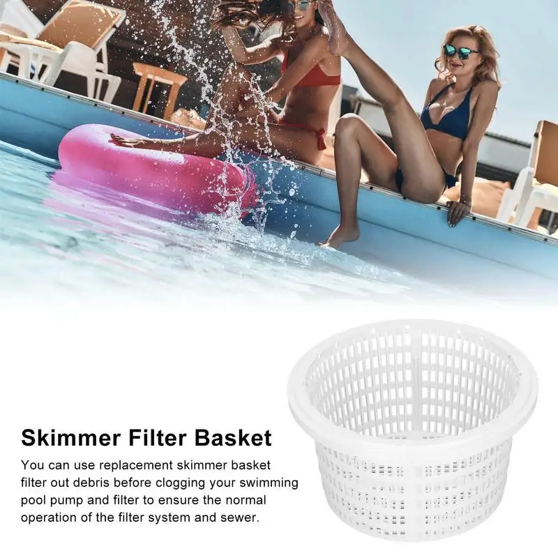 Pool Filter Basket Replacement Pool Skimmer Baskets Round Strainer Basket Skim Remove Leaves Bugs And Debris For Above Ground