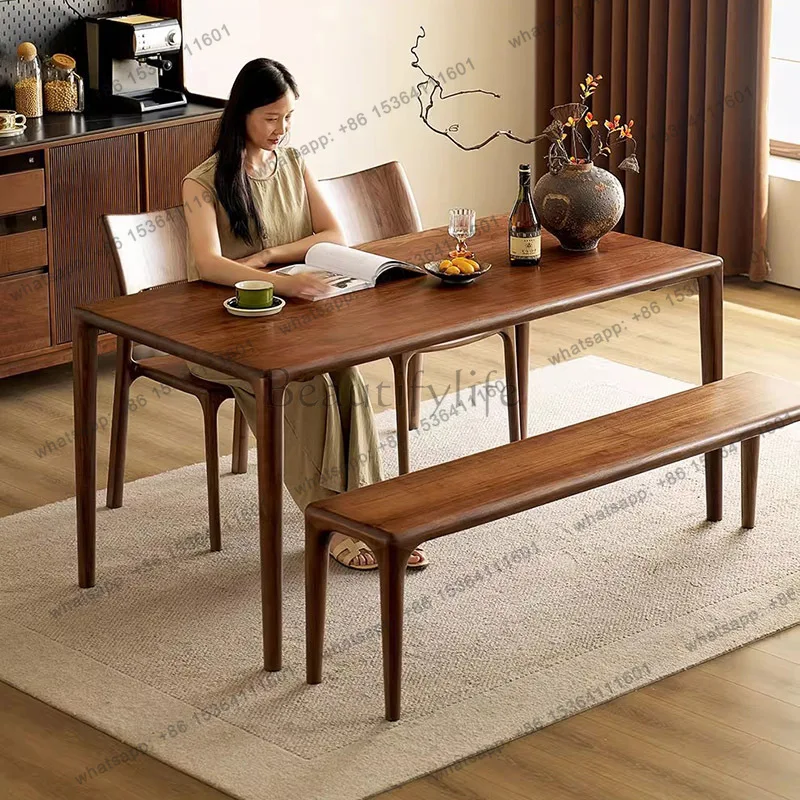 FG Wood Makeup Dining Table Restaurant Coffee Salon Study Nordic Dining Table Designer Office Mesas De Comedor Kitchen Furniture