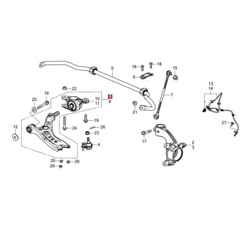 BR EE ZE RS3 RS4 RT8 RT9 مثبت أمامي ذراع سفلي أمامي ذراع سفلي ذراع توجيه تعليق ذراع سفلي أمامي