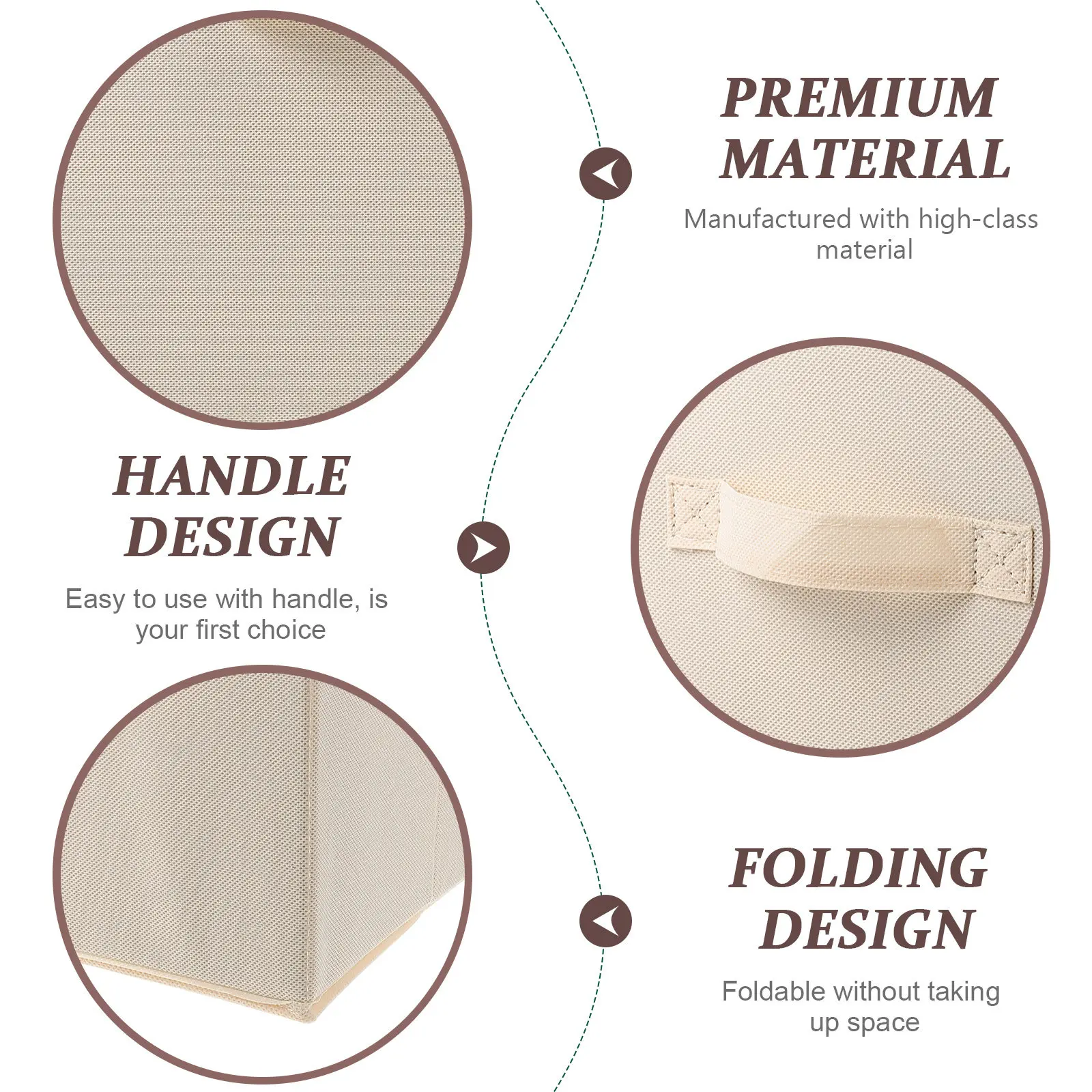 

2Pcs Foldable Clothes Storage Box High-Quality Material Space-Saving Organizer for Home Dorm Laundry Room Blankets Towels