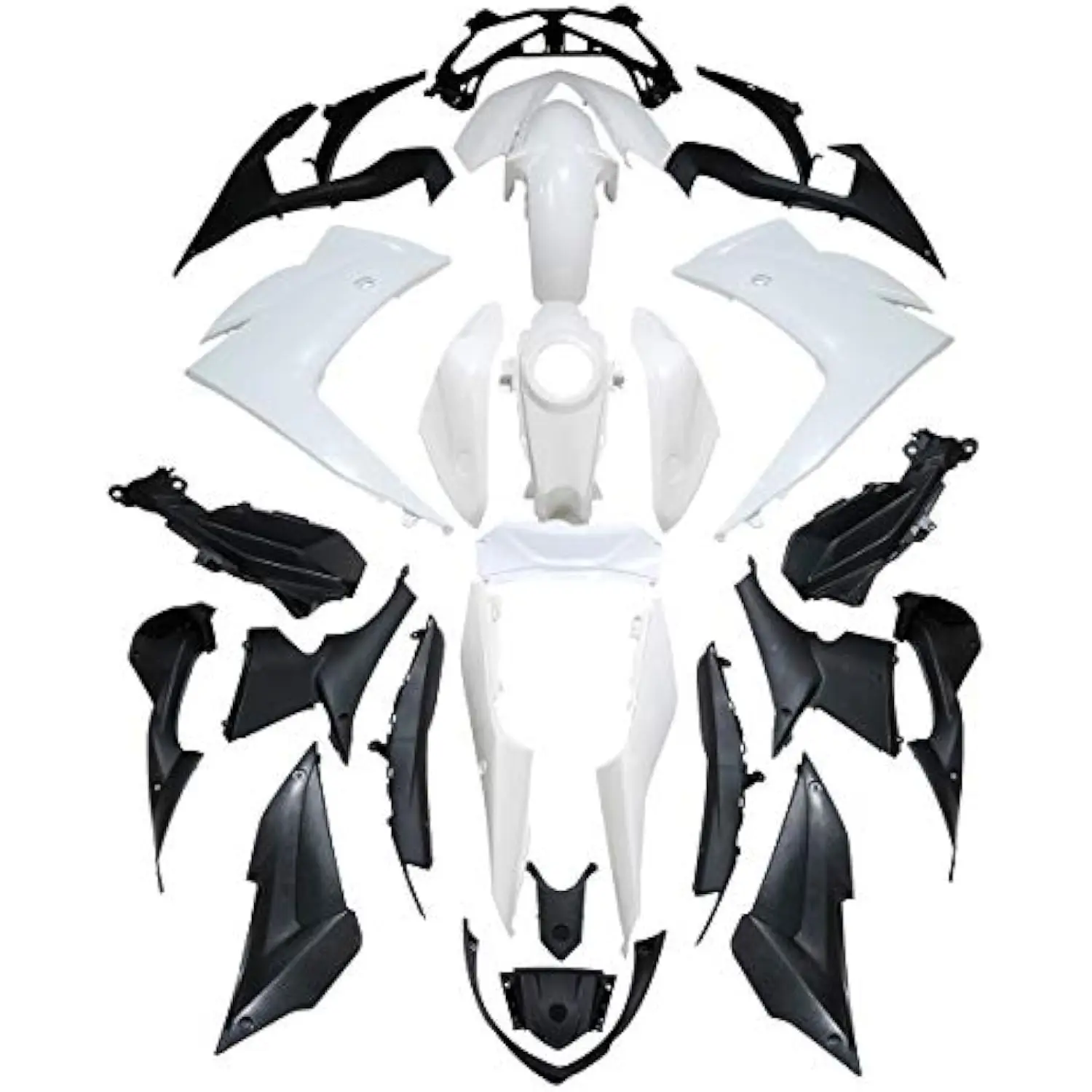 

Fairing Bodywork Kit Fit For Yamaha YZF R3 2015-2018,YZF R25 2015-2017,Unpainted White