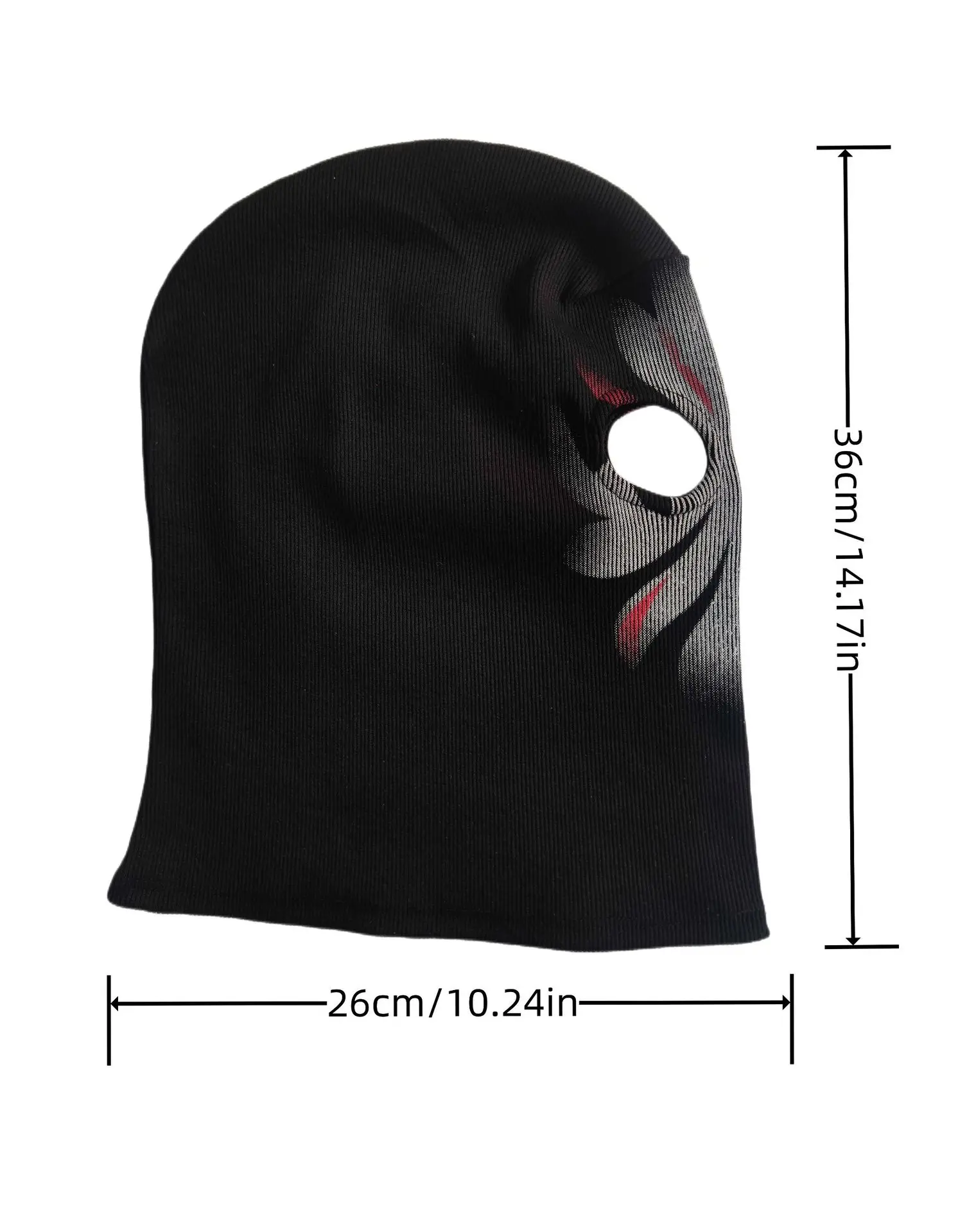 Sturmhaube Gesichts maske für Männer Frauen Voll gesichts maske Kapuze taktische Schnee Motorrad Radfahren Laufen gestrickte Mütze Pullover – Detail 19