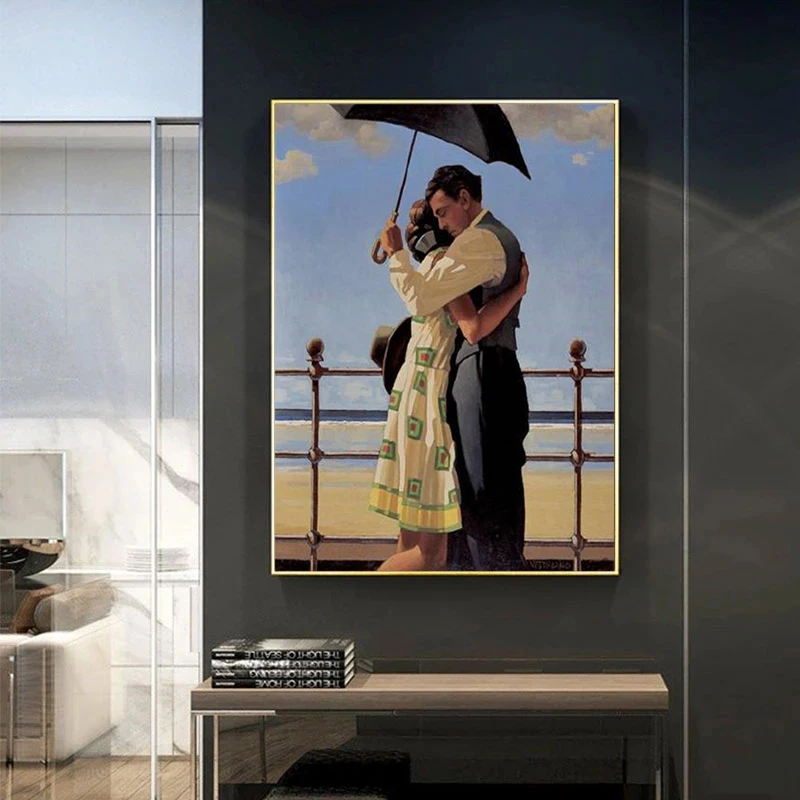 Jack Vettriano Portrait Canvas Painting Printed Poster and Print Wall Pictures Artwork Home Decor Cuadros Living Room Unframed
